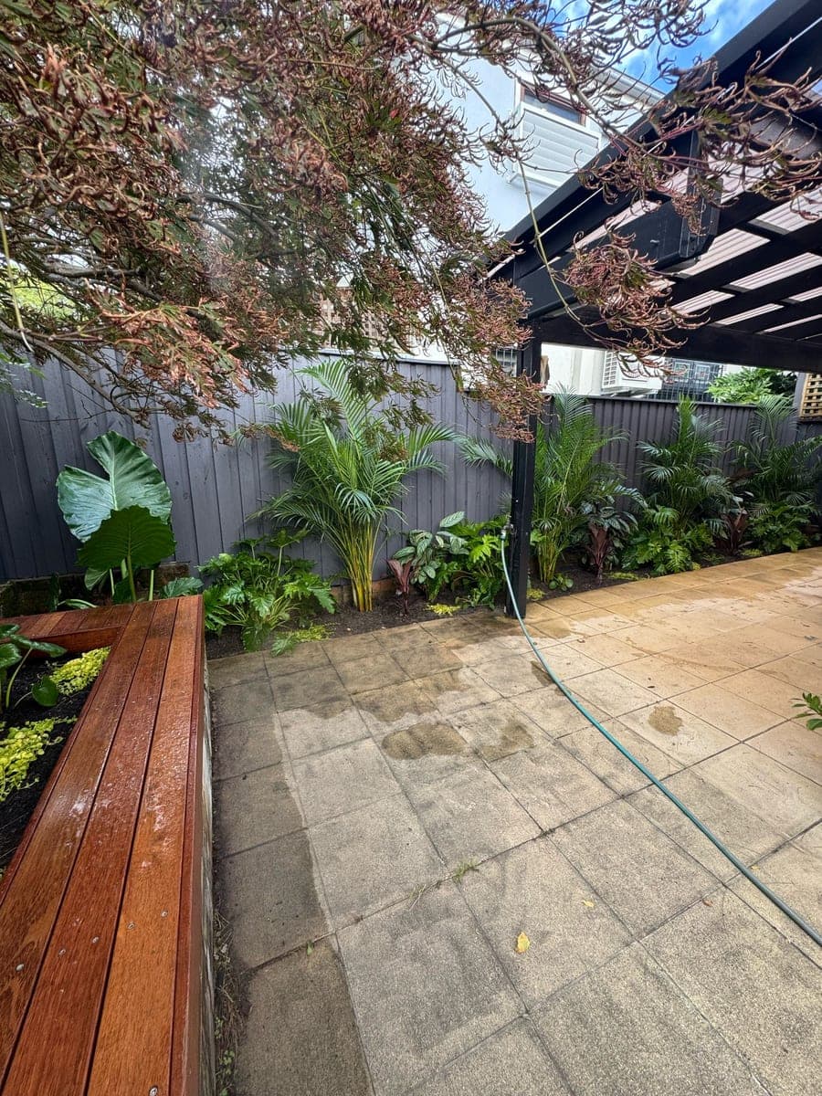 Enmore Backyard Makeover with Merbau Seating