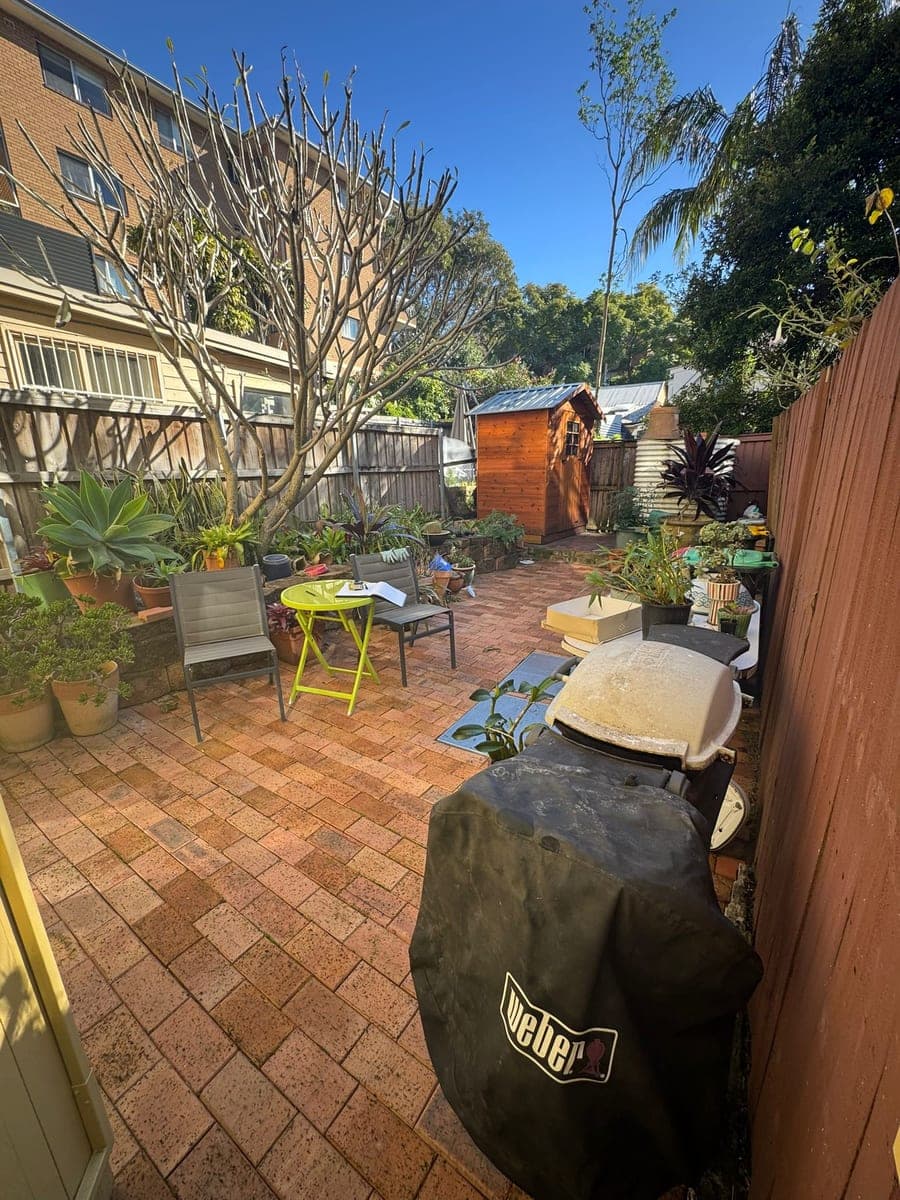 Before - Main courtyard clean-up and new planting