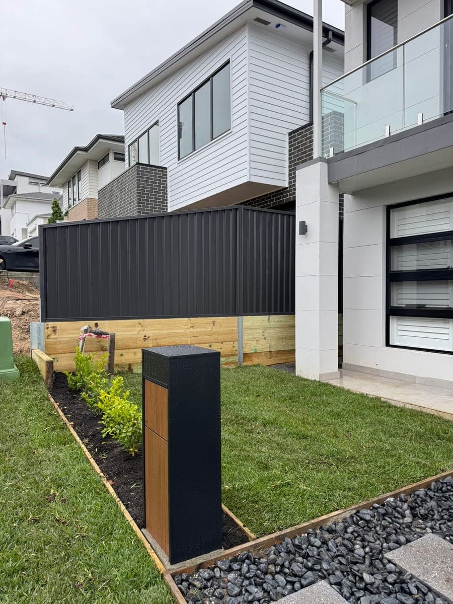 After - Front garden and fencing installation