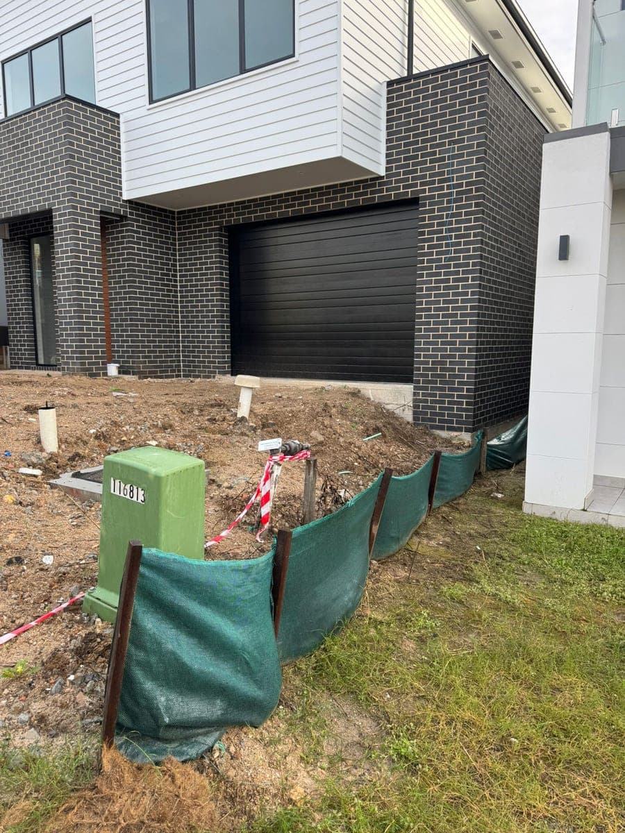 Before - Front garden and fencing installation