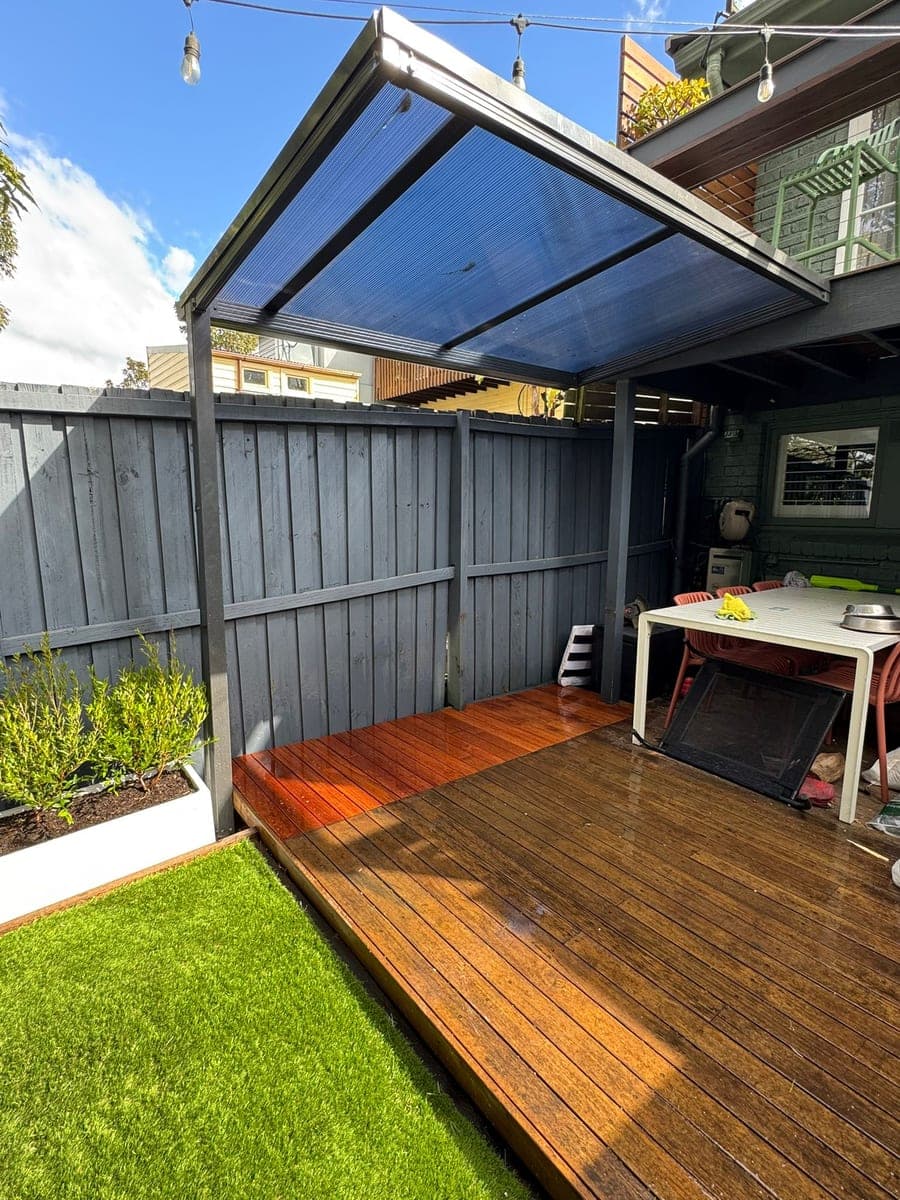 After - Deck and pergola area
