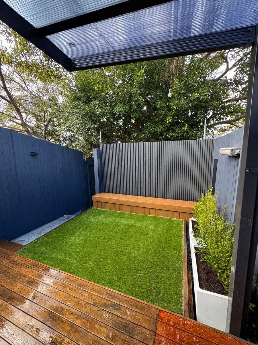 After - Elevated view of courtyard