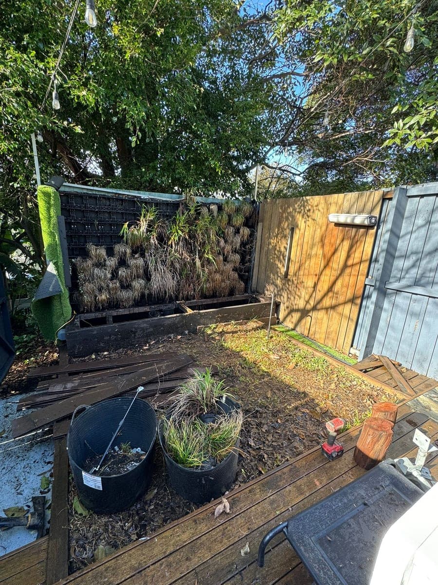 Before - Corner view with bench seat