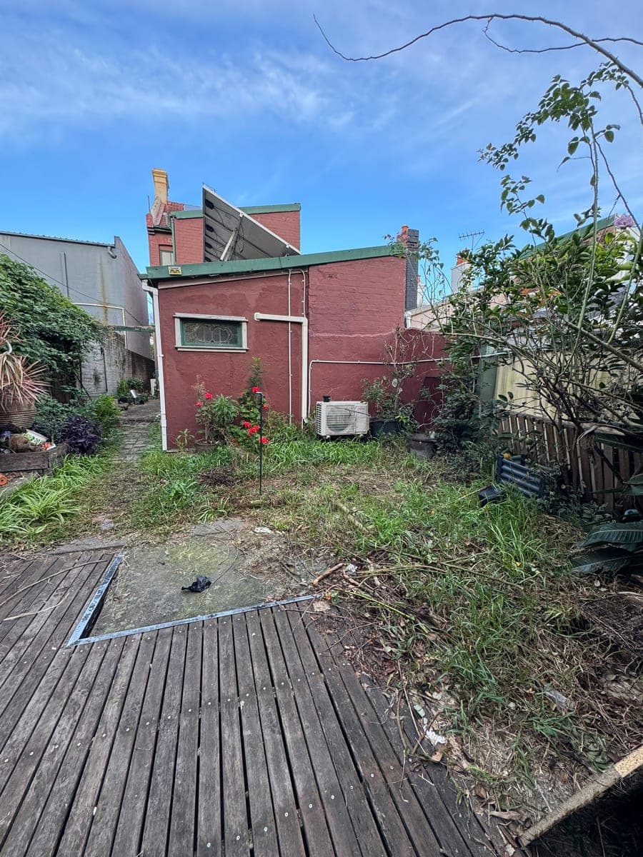 Before - Main backyard transformation
