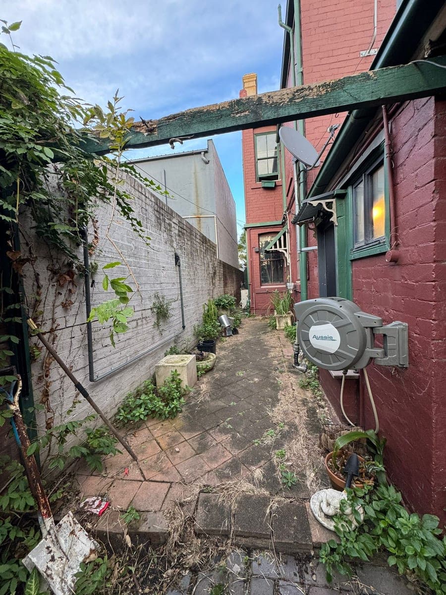Before - Side access concreting