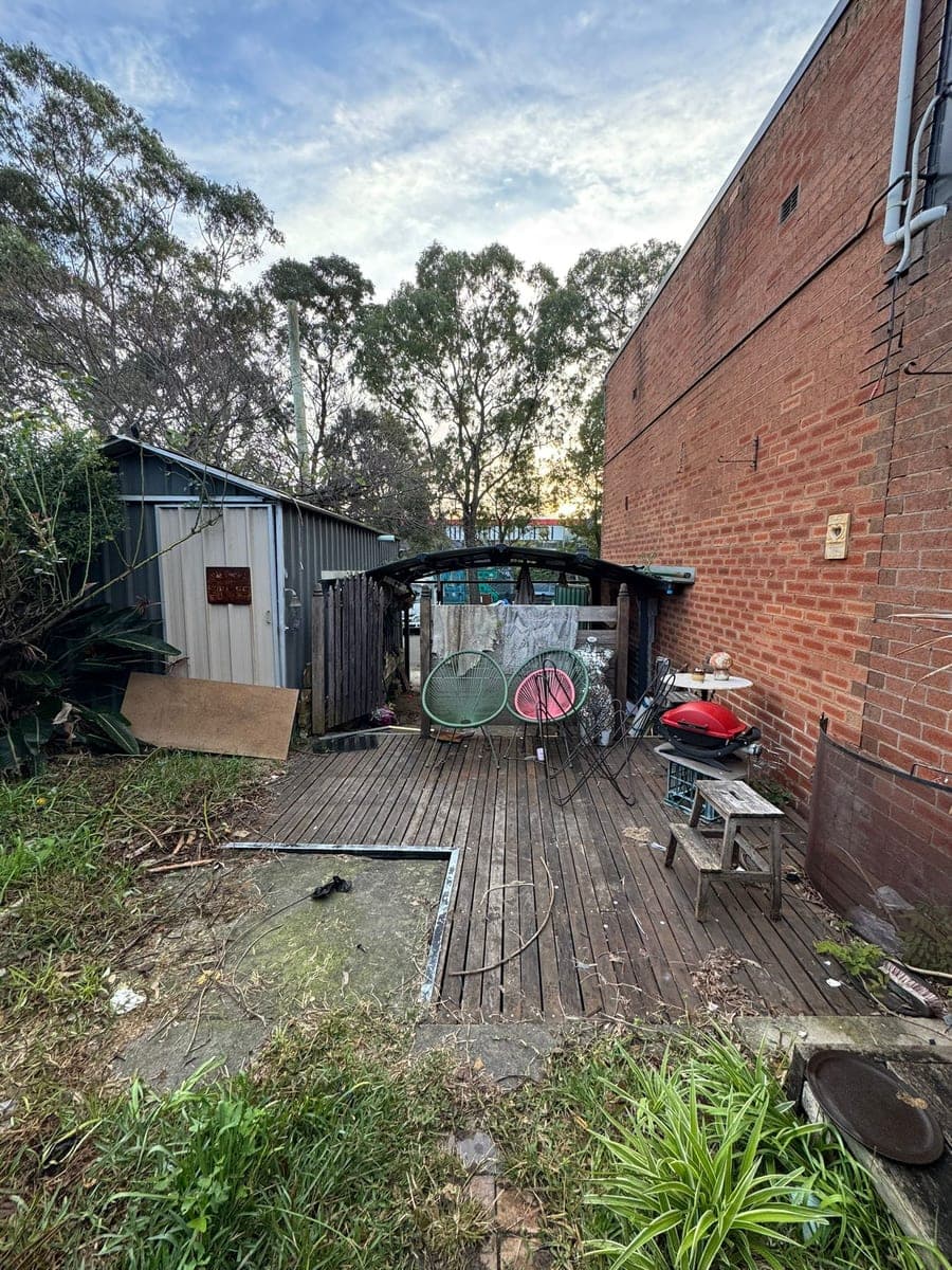 Before - Rear deck and pergola