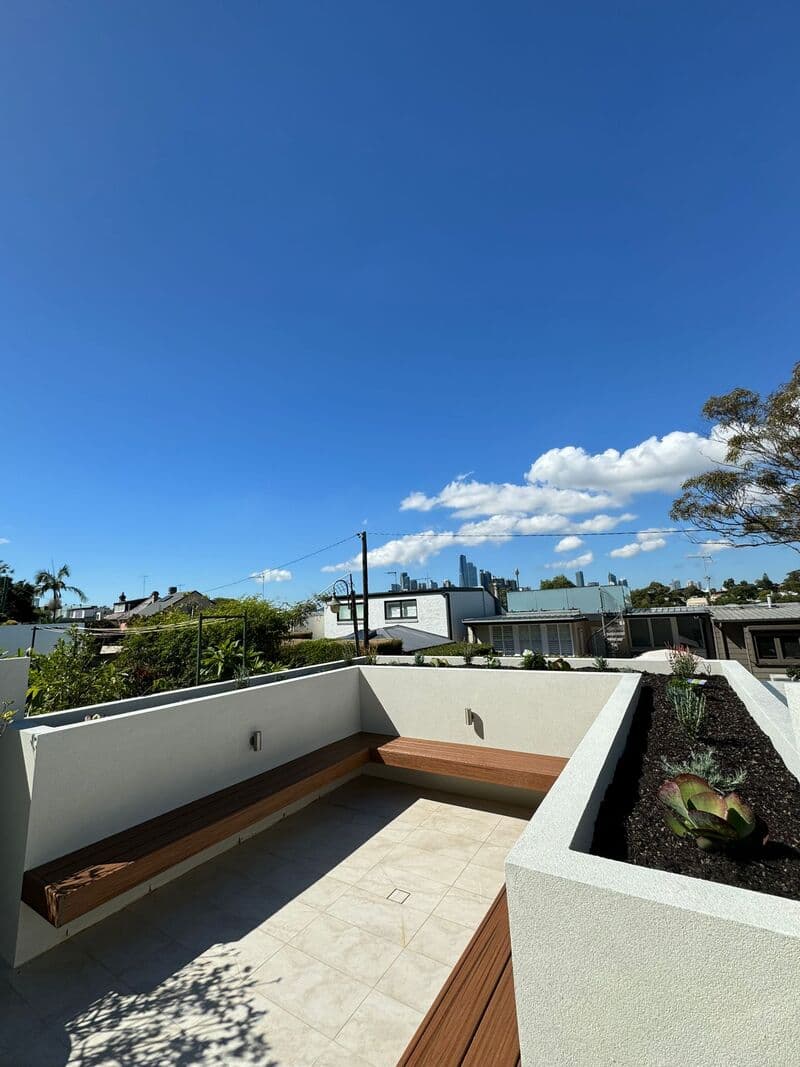 Side view showing the relationship between different outdoor zones