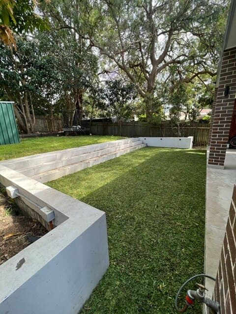 Overview of the revitalised Burwood yard showing the new Sir Walter buffalo turf