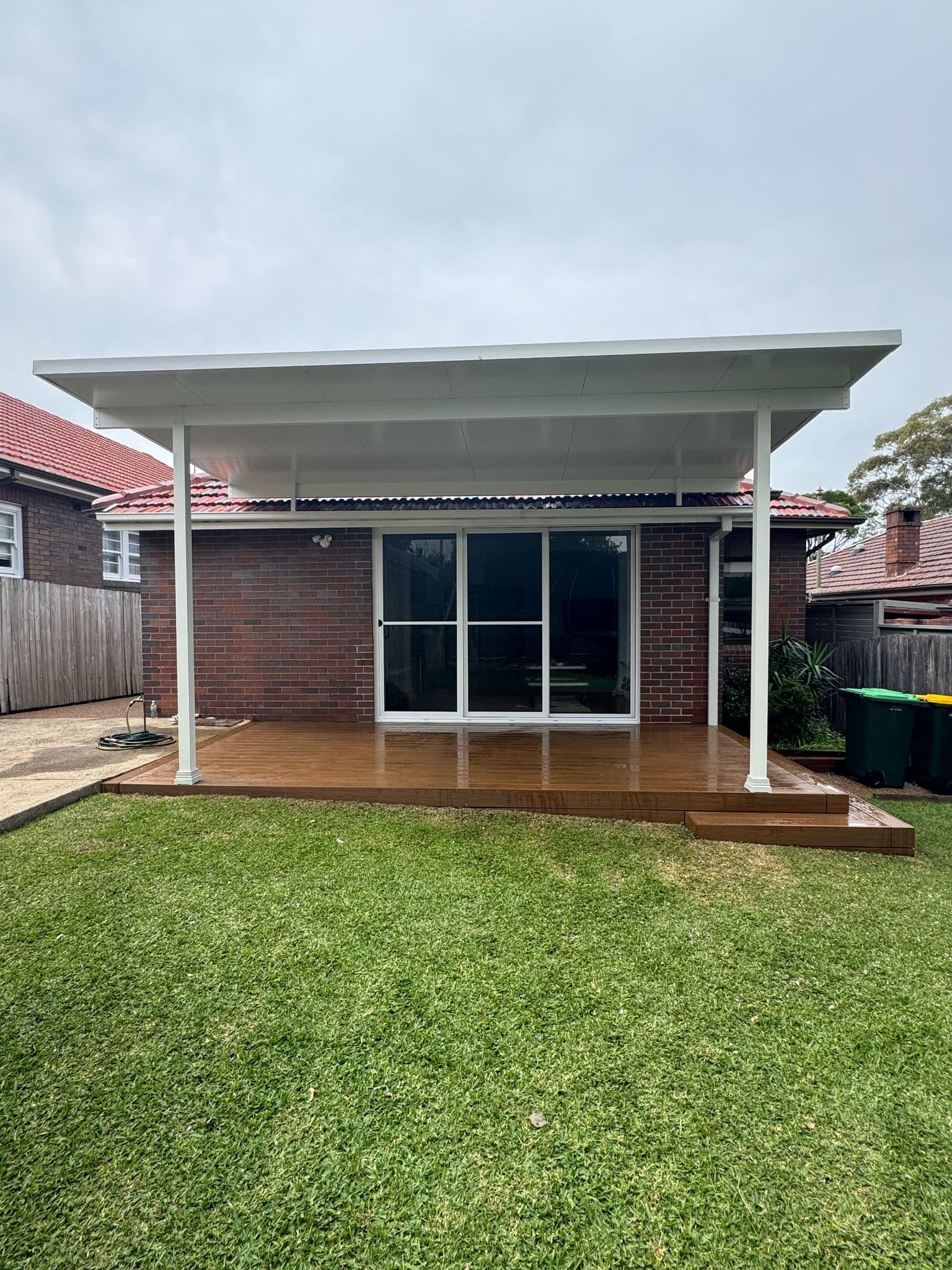Completed project from garden perspective